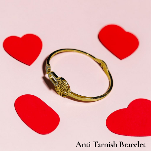 Luxury Gold Finish Anti Tarnish Bracelet-Kada